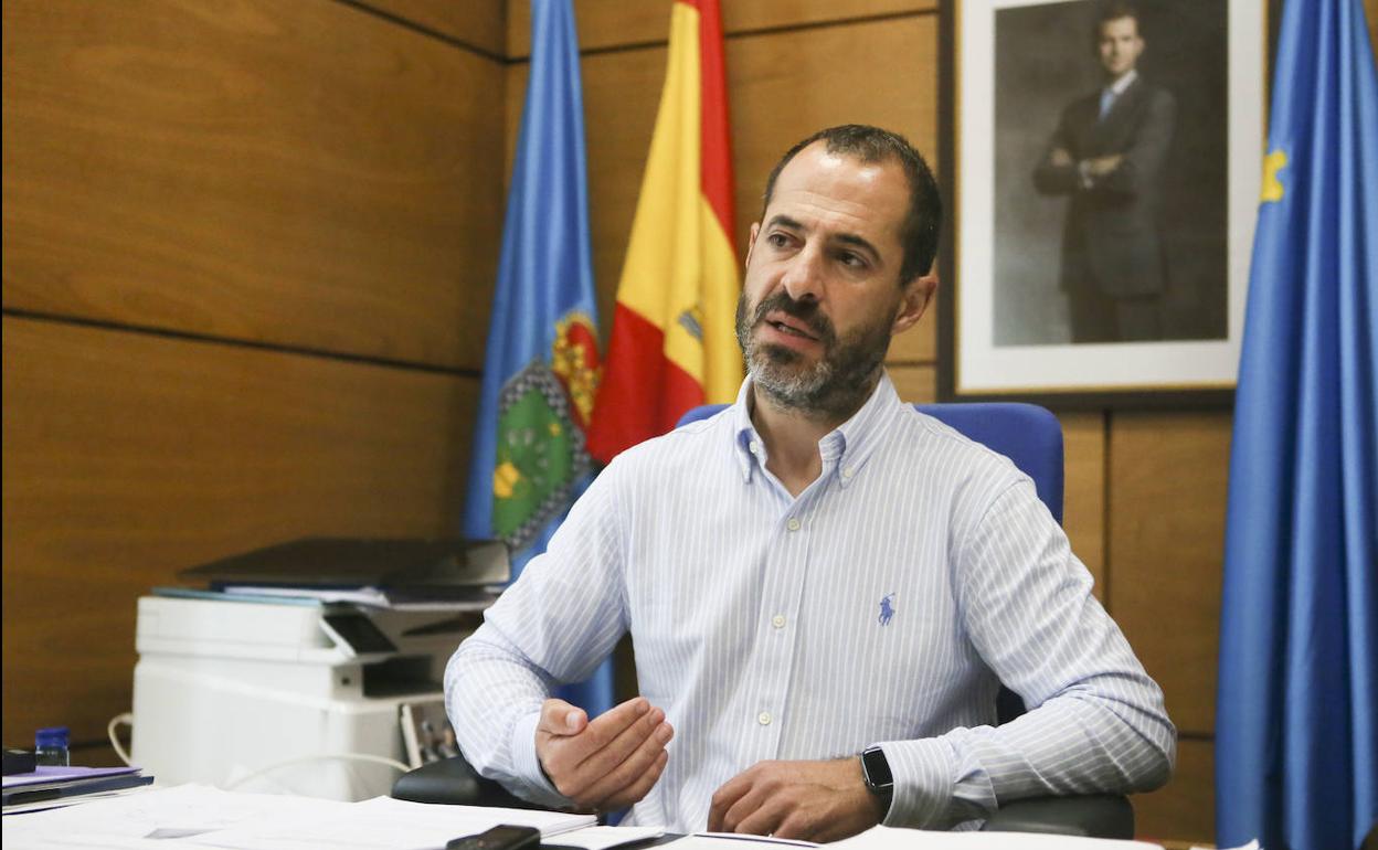 El alcalde de Siero, Ángel García