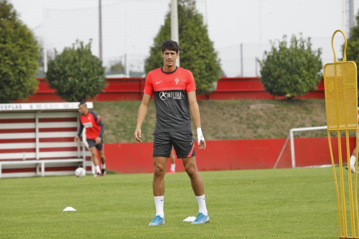 Pablo Pérez, durante un entrenamiento. 