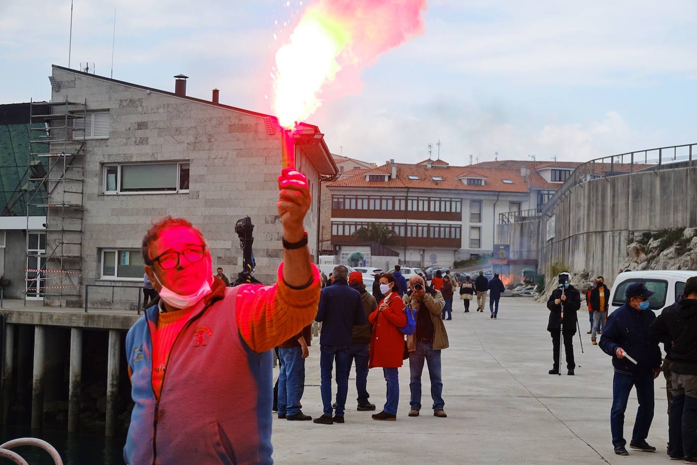 En protesta por el nuevo Reglamento de Control de la Pesca aprobado por el Parlamento Europeo