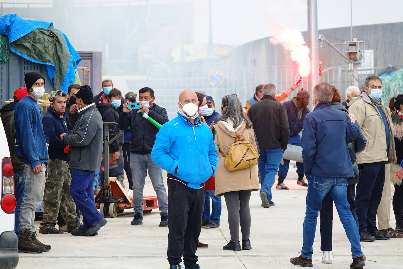En protesta por el nuevo Reglamento de Control de la Pesca aprobado por el Parlamento Europeo