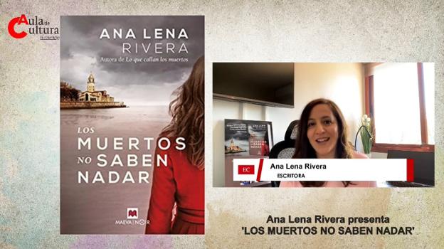 Ana Lena Rivera y su novela con cadáver en la playa de Gijón