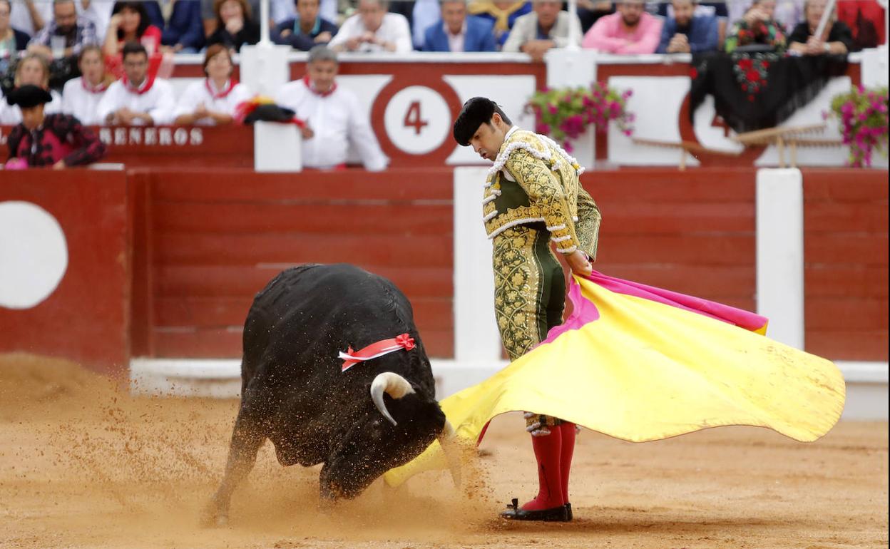 Miguel Ángel Perera en la Feria de Begoña de 2019.