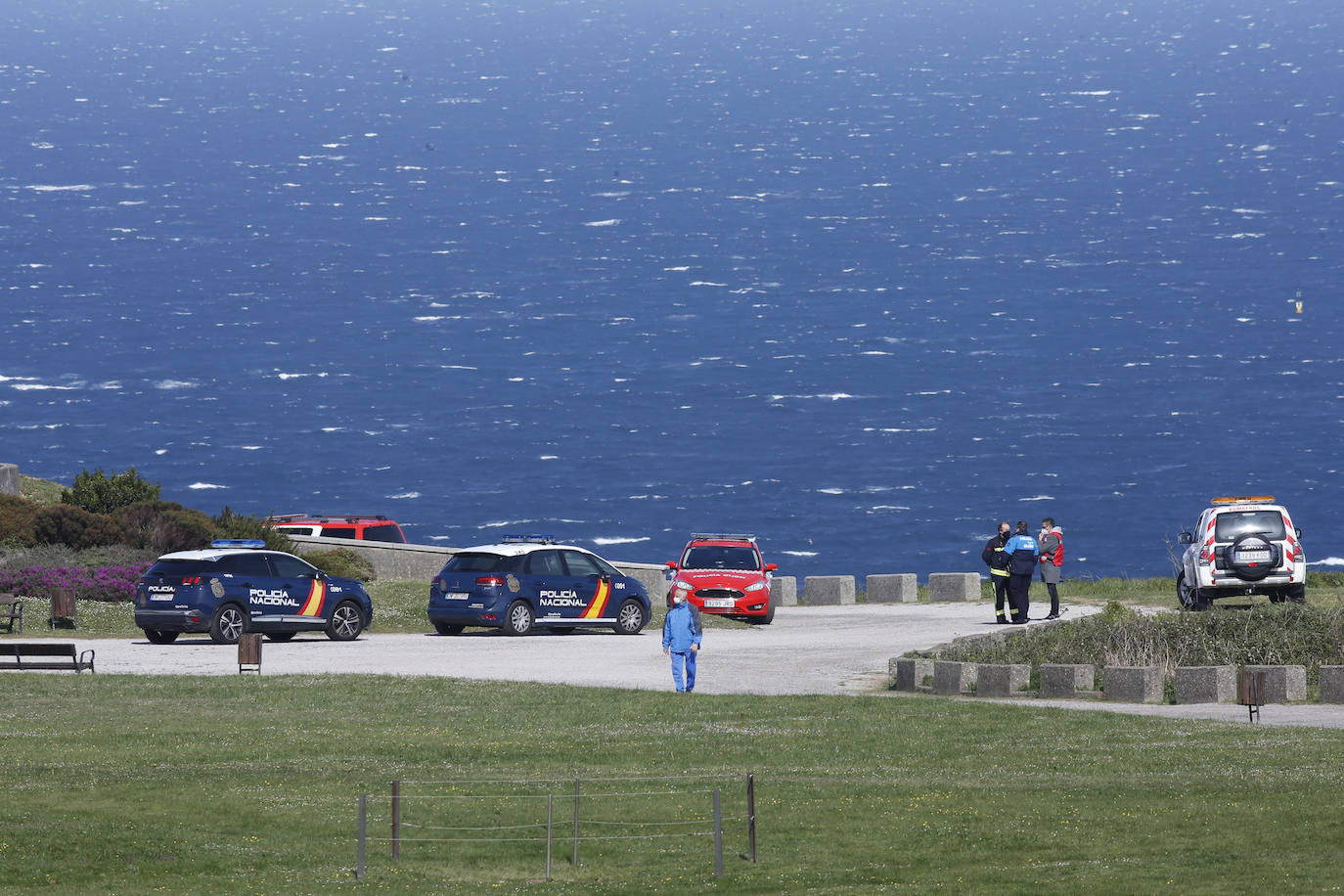 Dispositivo de búsqueda este lunes en la Campa Torres.