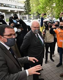 Imagen secundaria 2 - Imágenes durante la concentración de los comités de empresa de Avilés y La Coruña en Madrid