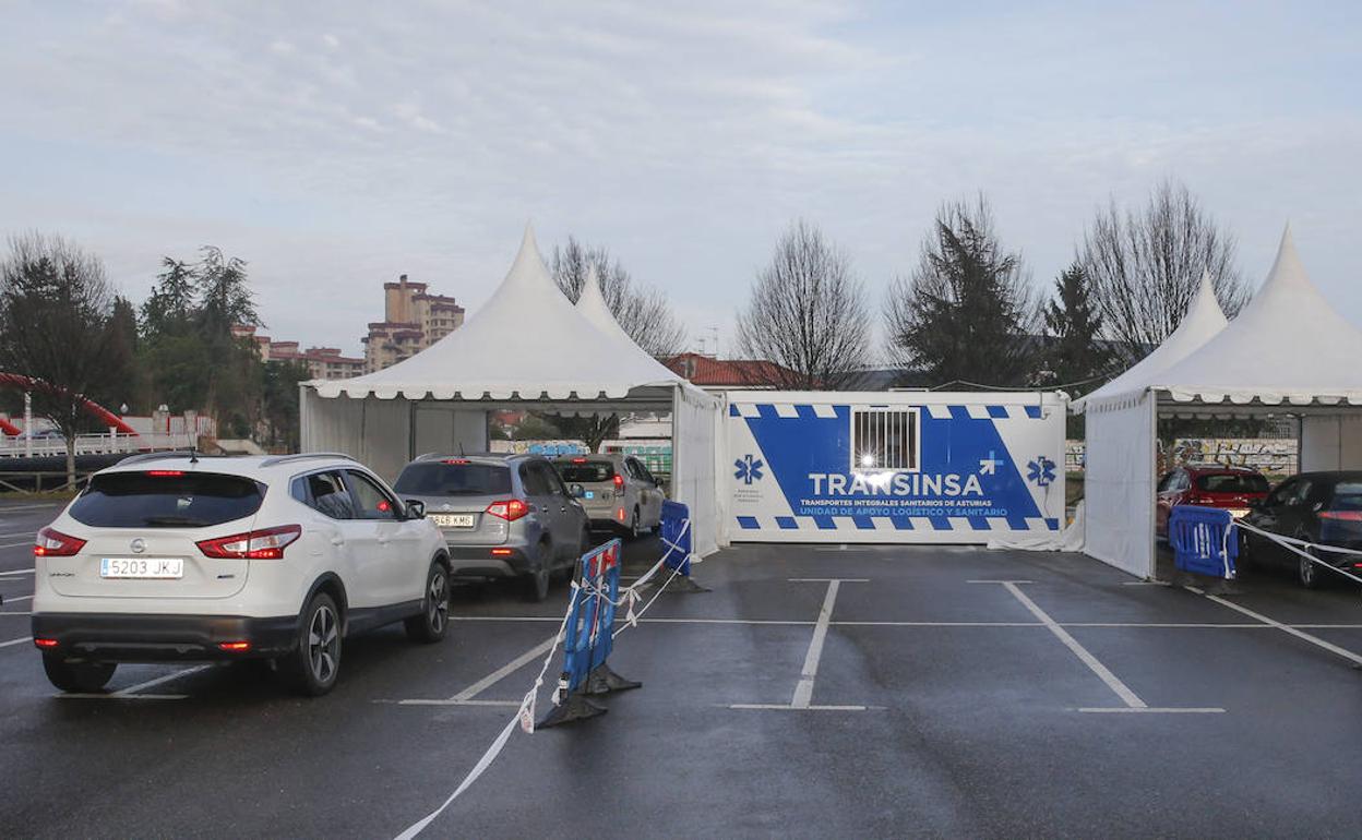 Un autocovid ubicado en Gijón 