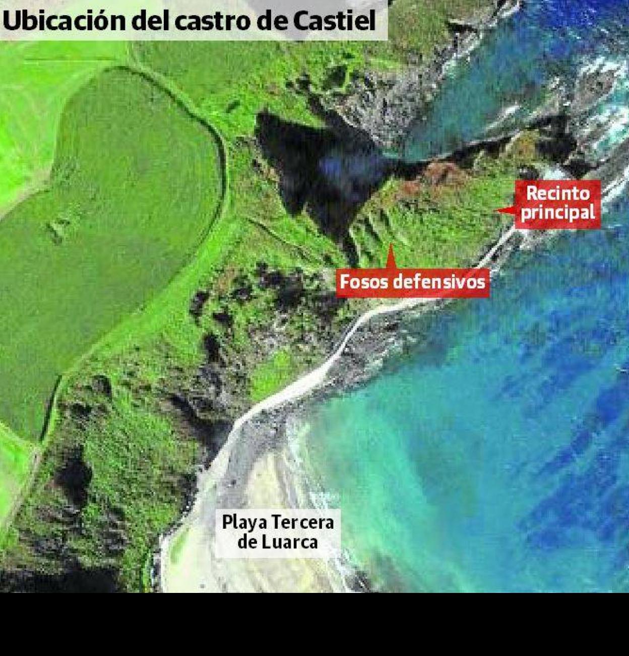 Investigadores del CSIC estudiarán los restos del castro de Castiel, en Valdés