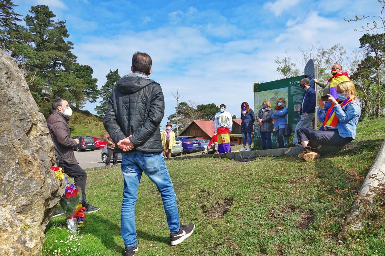 El homenaje de ayer en El Fitu se celebró con aforo limitado. 