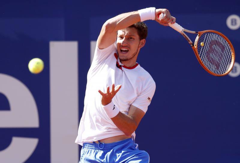 Pablo Carreño en el partido de este sábado en el Godó. 