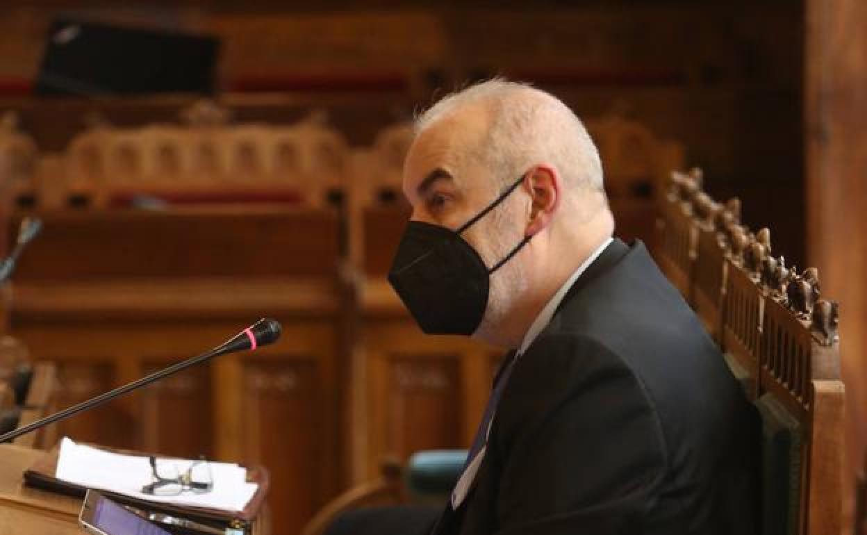 José Manuel Fernández, el pasado día 12, en la Junta General.