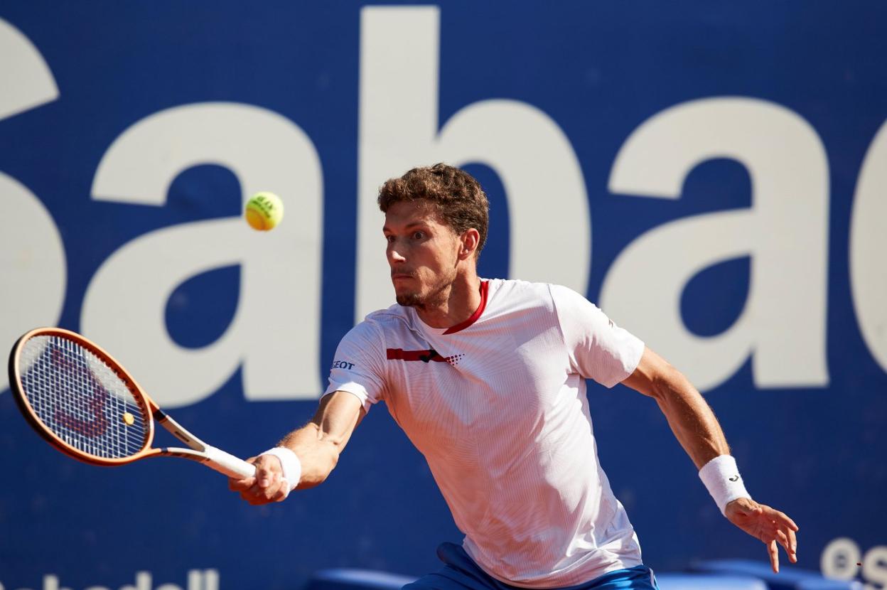 Pablo Carreño, durante un partido del Godó la semana pasada. 