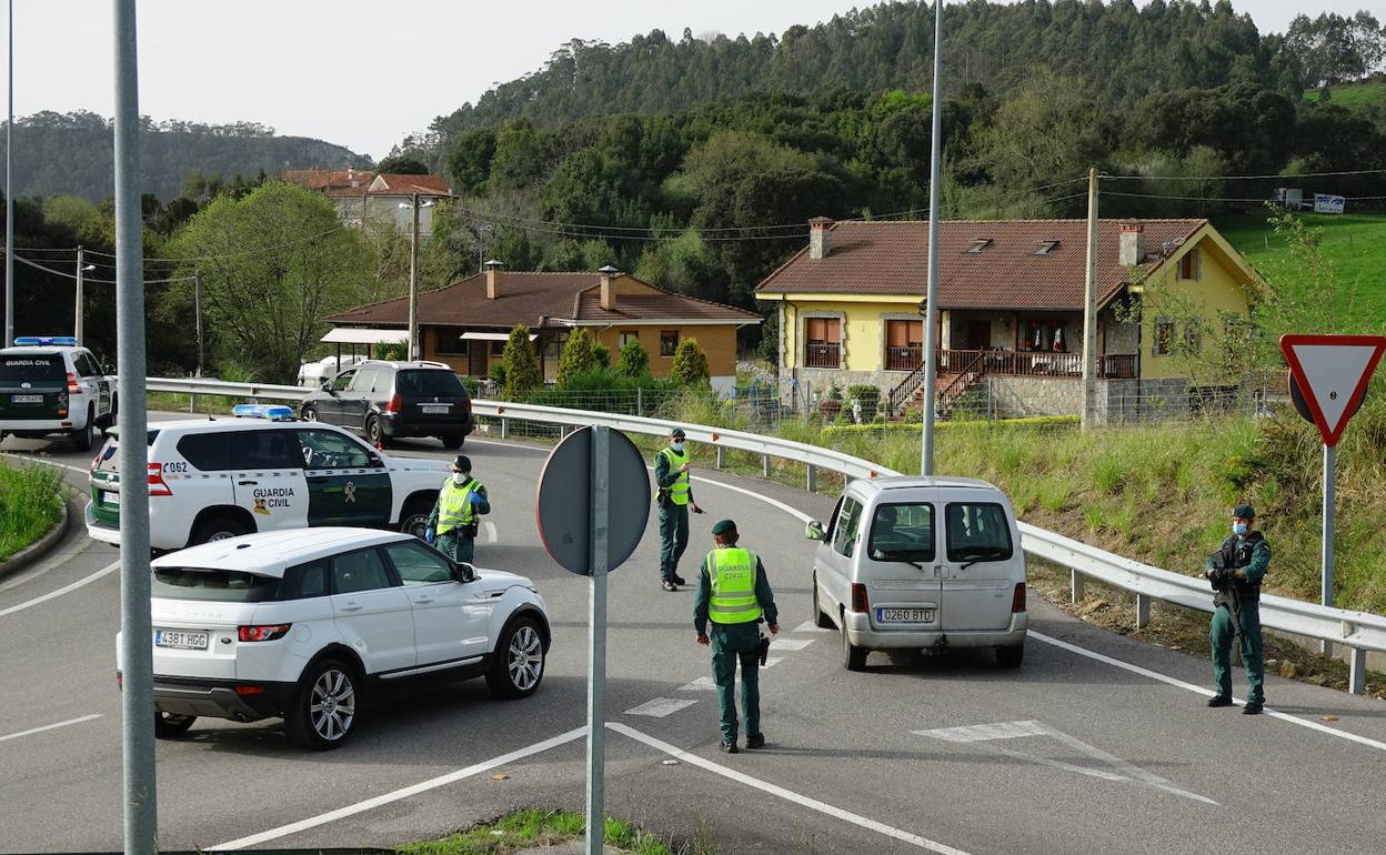 Controles en carreteras del oriente asturiano. 
