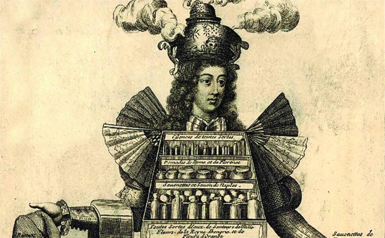 Traje de perfumista. Nicolas Bonnart, 1695. 