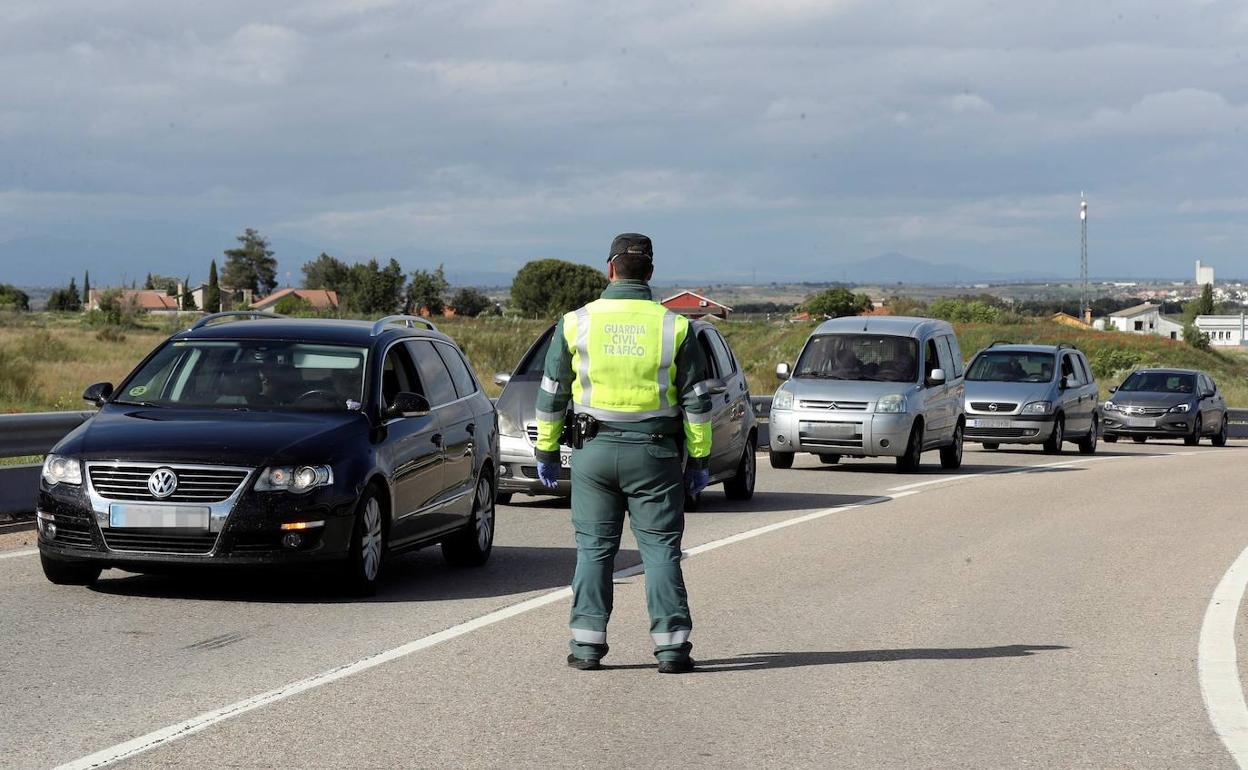 Control en la carretera. 