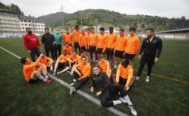 L'Entregu, al comienzo del entrenamiento de ayer.