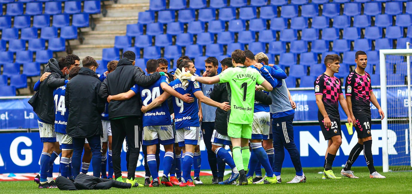 El Real Oviedo consiguió este domingo balsámica que le acerca un poco más a la permanencia. Los de Ziganda se impusieron 2-1 al Sabadell.