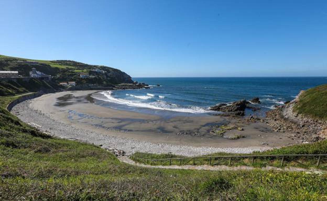 Playa de Arnao, en Castrillón