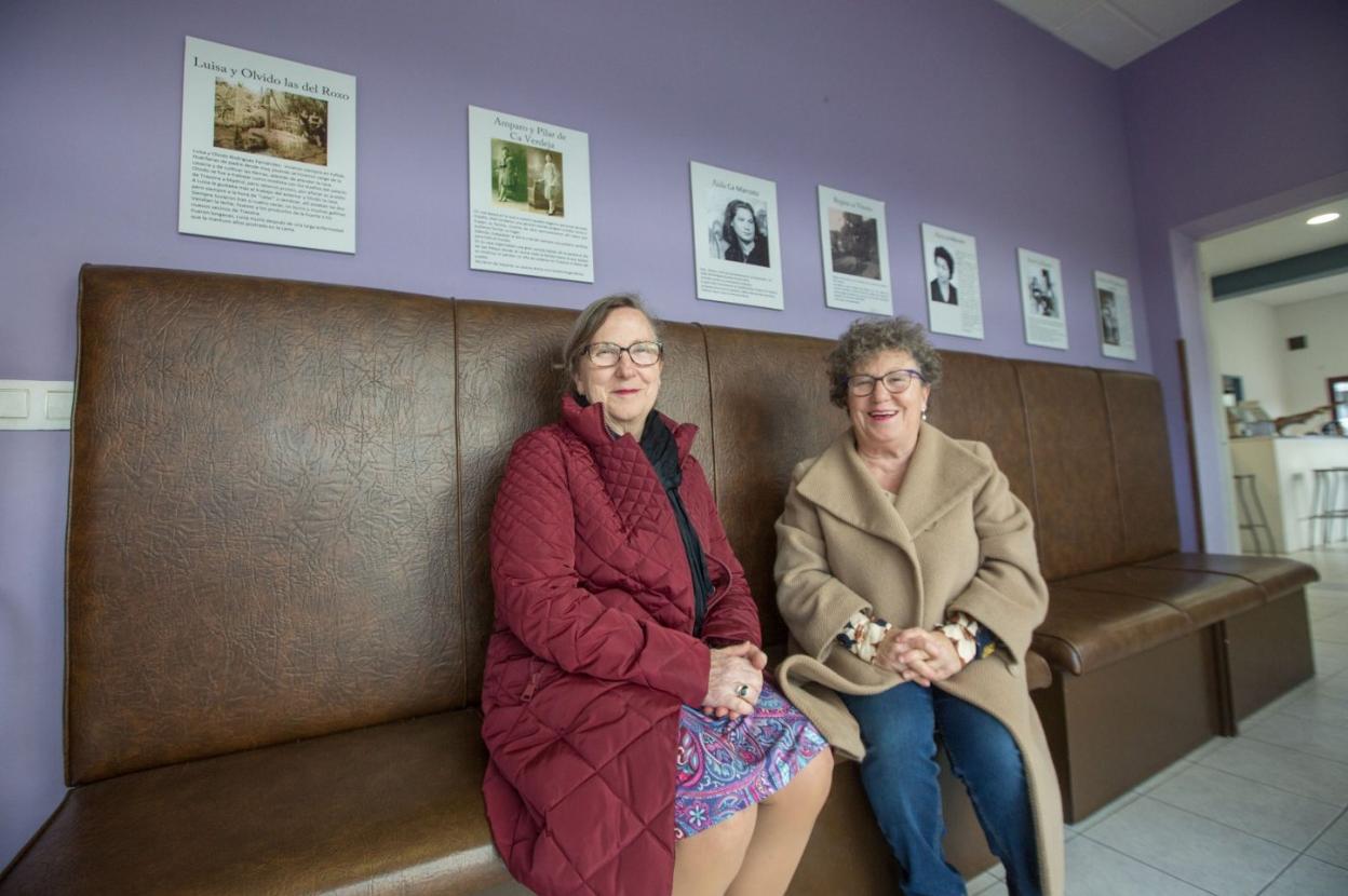 Las hermanas Loli y Rosi Rodríguez durante la presentación de su exposición hace dos años. 