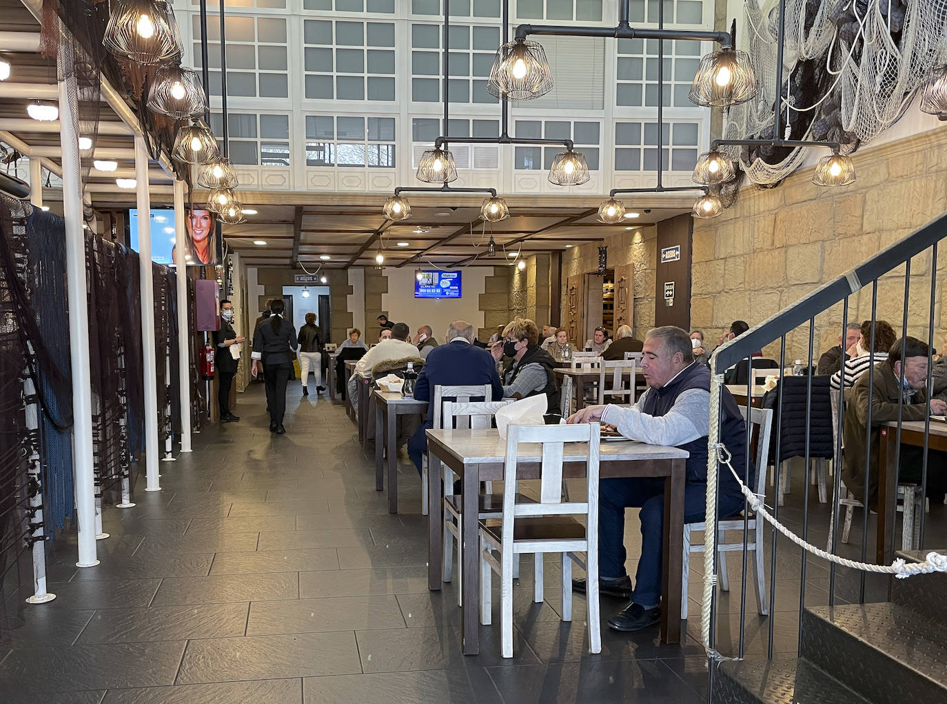 Interior de un establecimiento hostelero. 