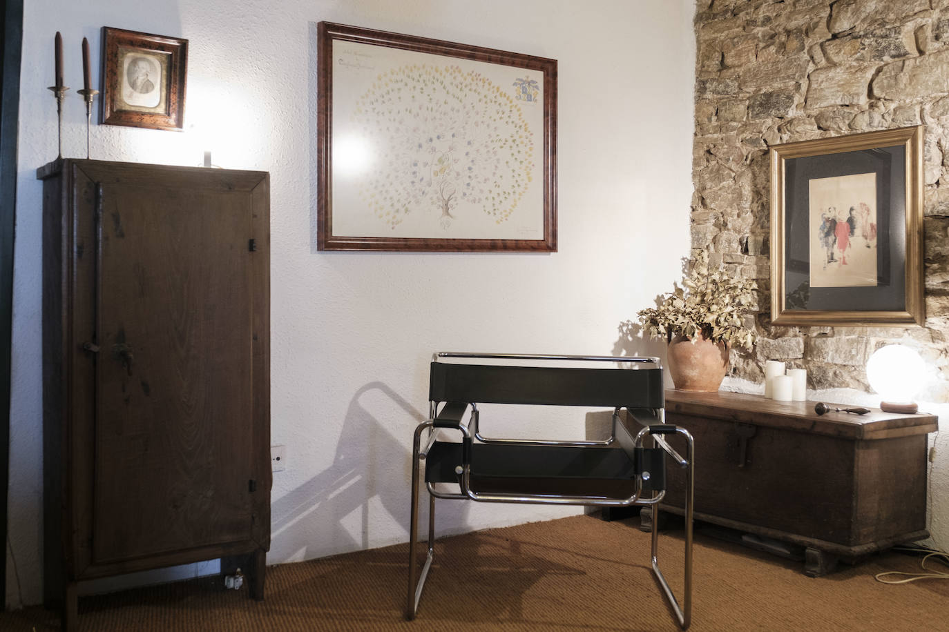 Lo que una pared esconde. Los conocimientos sobre interiorismo de la pintora María Antonieta Laviada le fueron de mucha utilidad para decorar y amueblar su vivienda