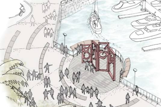 'Itinerario a través de las ondas' propone “varias líneas de actuación para configurar, con un criterio de conjunto, un entorno inclusivo, con atención al peatón y la accesibilidad universal, en el que desarrollar las relaciones y actividades actuales y abrir nuevas posibilidades, proponiendo espacios disponibles para ello”. Destaca el carácter “vertebrador de la ciudad” de este espacio y presta “especial atención a las preexistencias que lo caracterizan”.