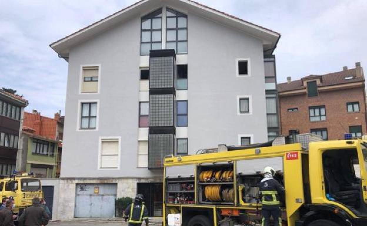 Bomberos en Ribadesella 