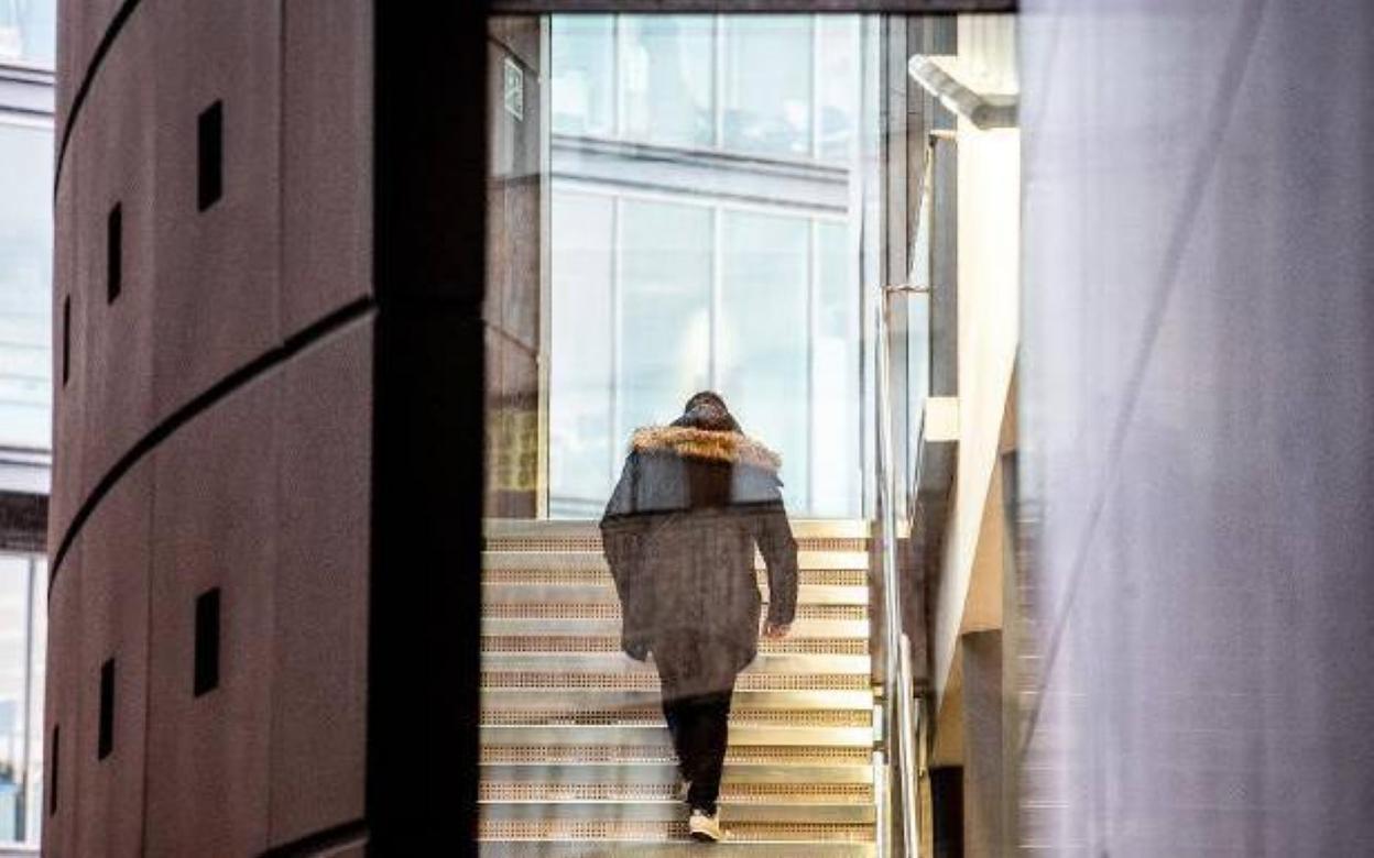 El condenado, el pasado mes de febrero, cuando se celebró el juicio en la Audiencia Provincial. 