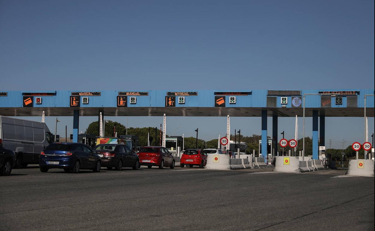 Uno de los peajes de las carreteras españolas