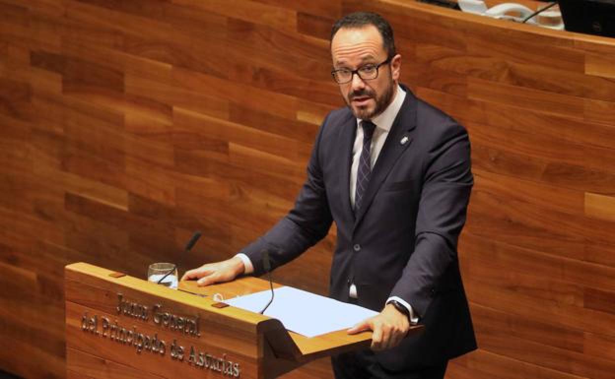 Ignacio Blanco, portavoz de Vox, en la Junta General.