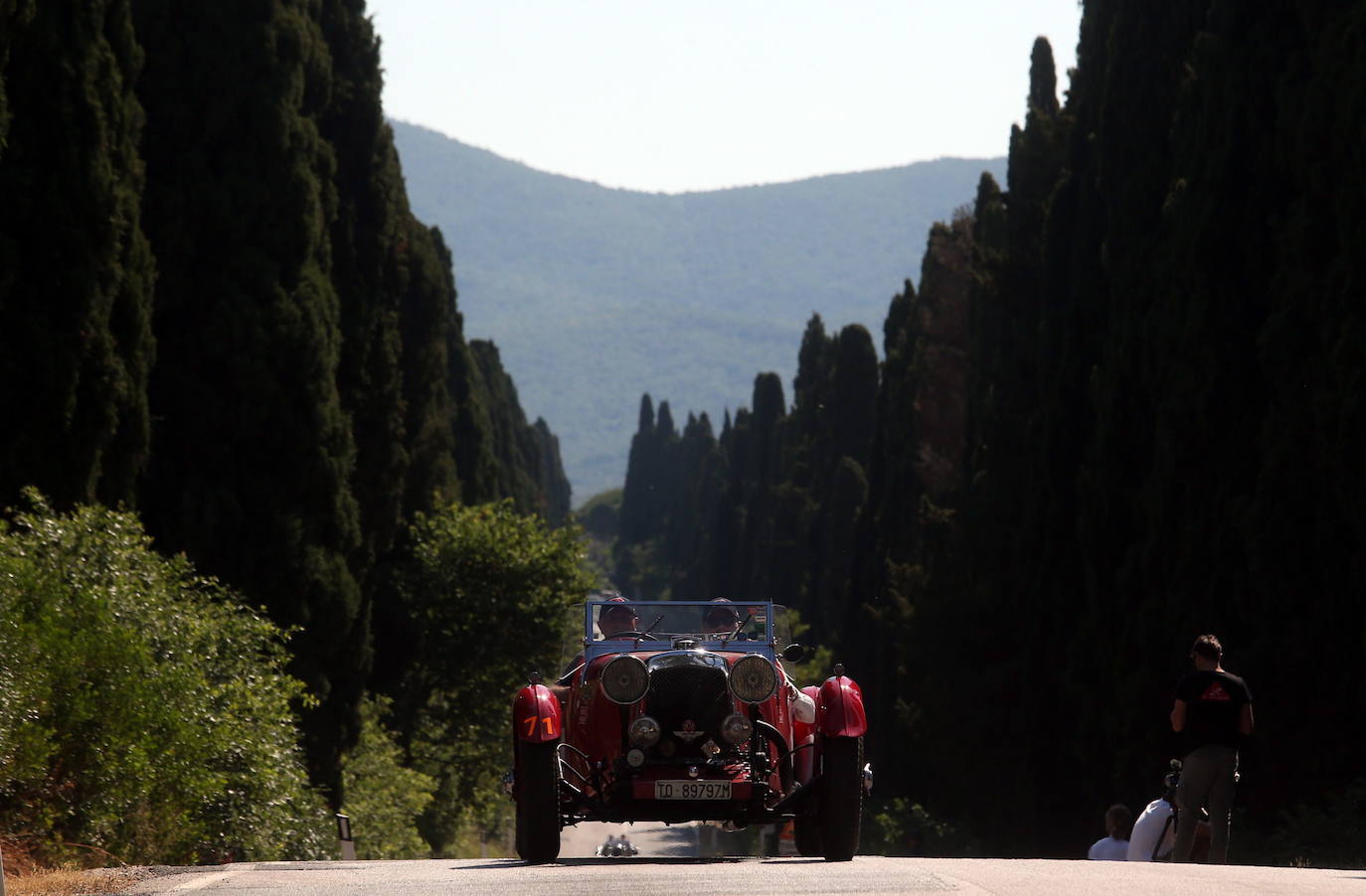 Coches clásicos se dan cita estos días en Italia en el rally 'Mille Miglia'. Se trata de una prueba que transcurre entre Brescia y Roma.