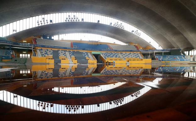 El Palacio de los Deportes, inundado 