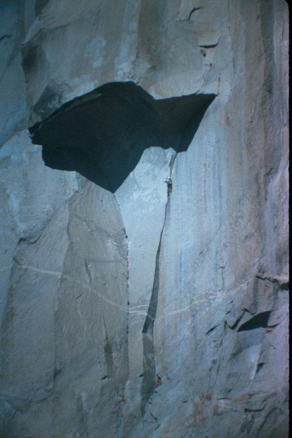 Francisco Blanco escalando 'The Nose' en El Capitán (Yosemite).