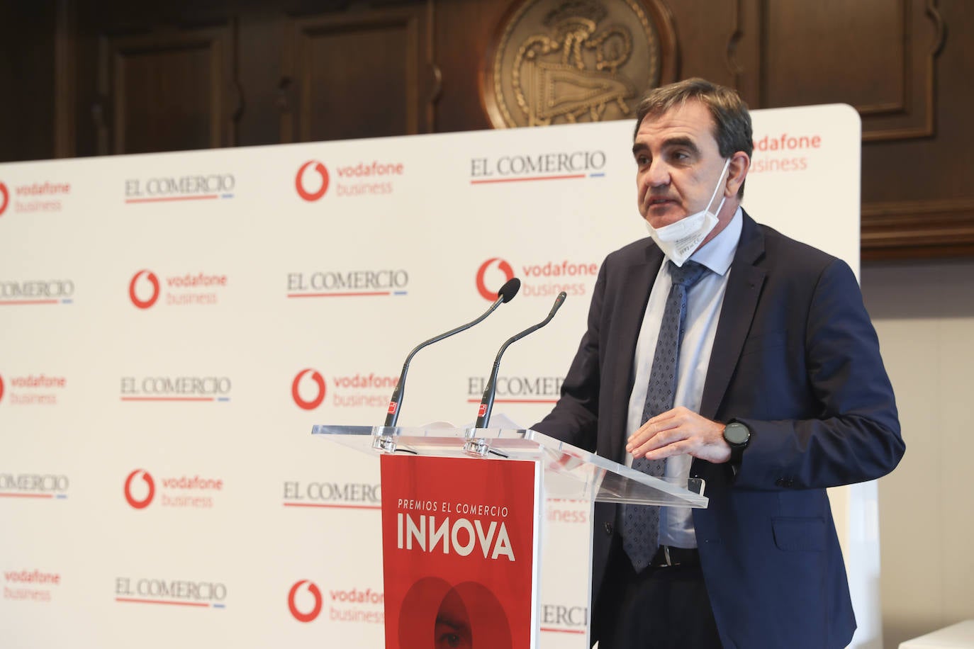 Masymas, Délcom, Izertis y la Consejería de Salud reciben los galardones que conceden EL COMERCIO y Vodafone por su capacidad de adaptación