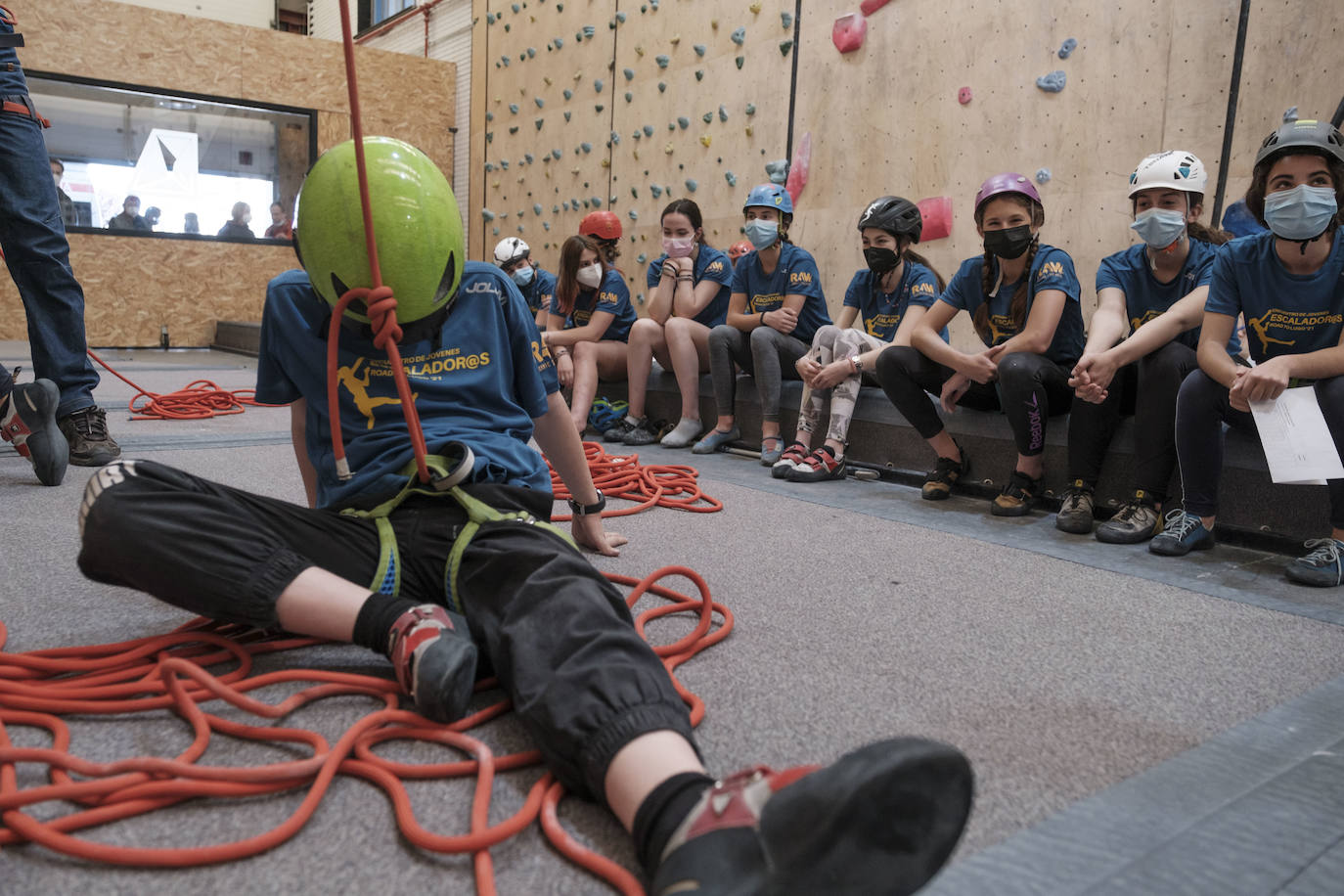 El evento, no competitivo, pretende seleccionar a doce jóvenes, que representarán a la selección asturiana en el Campeonato de España de Selecciones Autonómicas de Escalada en Edad Escolar