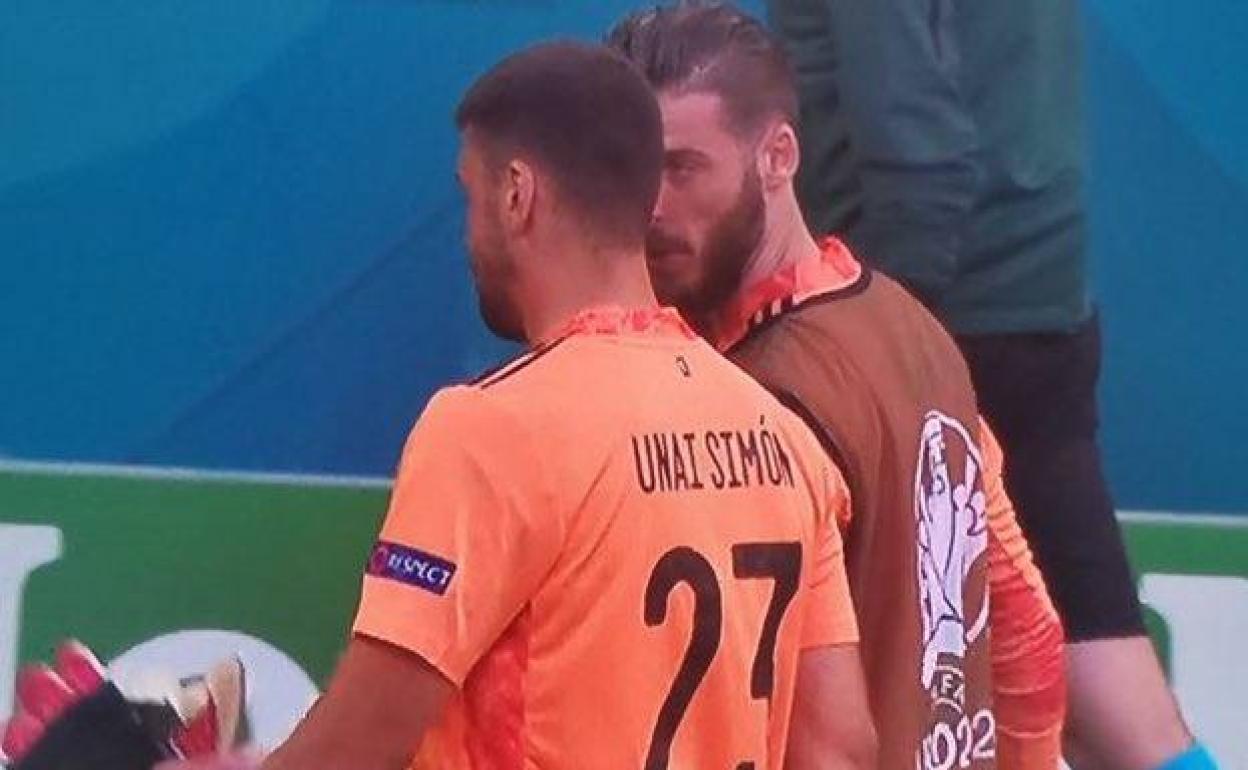 Y De Gea consoló a Simón