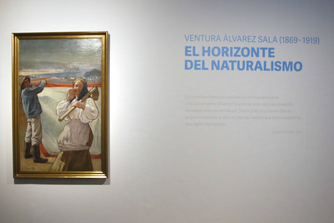 Fotografías realizadas durante la exposición 'Ventura Álvarez Sala(1869-1919), el horizonte es el naturalismo'