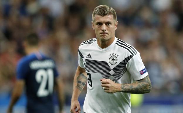 Toni Kroos en un partido con Alemania de la presente Eurocopa. 