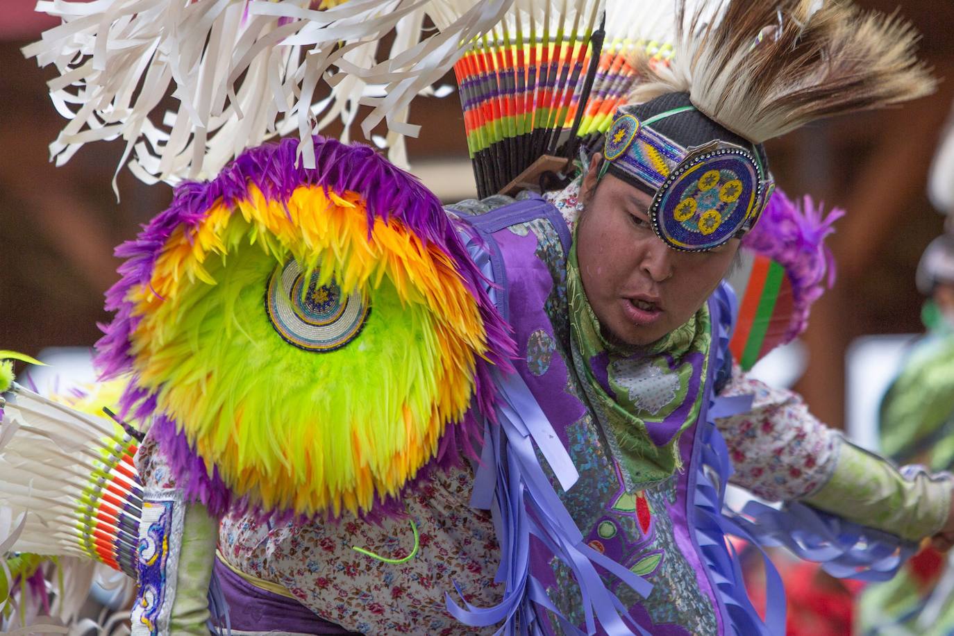 Ceremonia ritual indígena canadiense celebrada con motivo de la firma del acuerdo de Coordinación de la Ley Miyo Pimatisowin a la que asistió el primer ministro del país, Justin Trudeau.