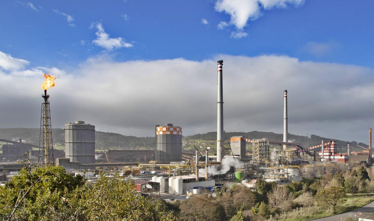 Las plantas asturianas de Arcelor se transformarán por completo con el proceso de descarbonización. 