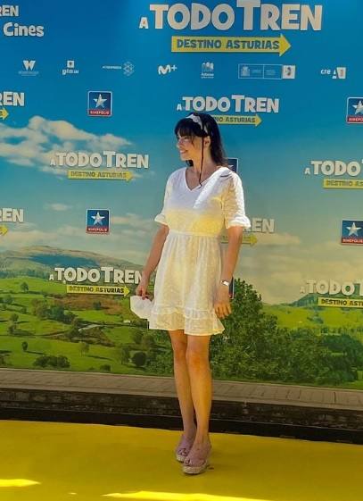 Beatriz Rico, en el estreno de la película ‘A todo tren: destino Asturias’.