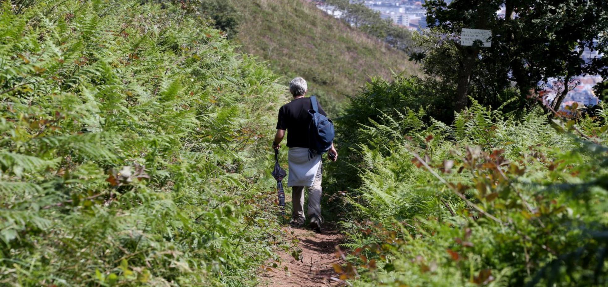 Uno de los nuevos caminos abiertos en el monte.