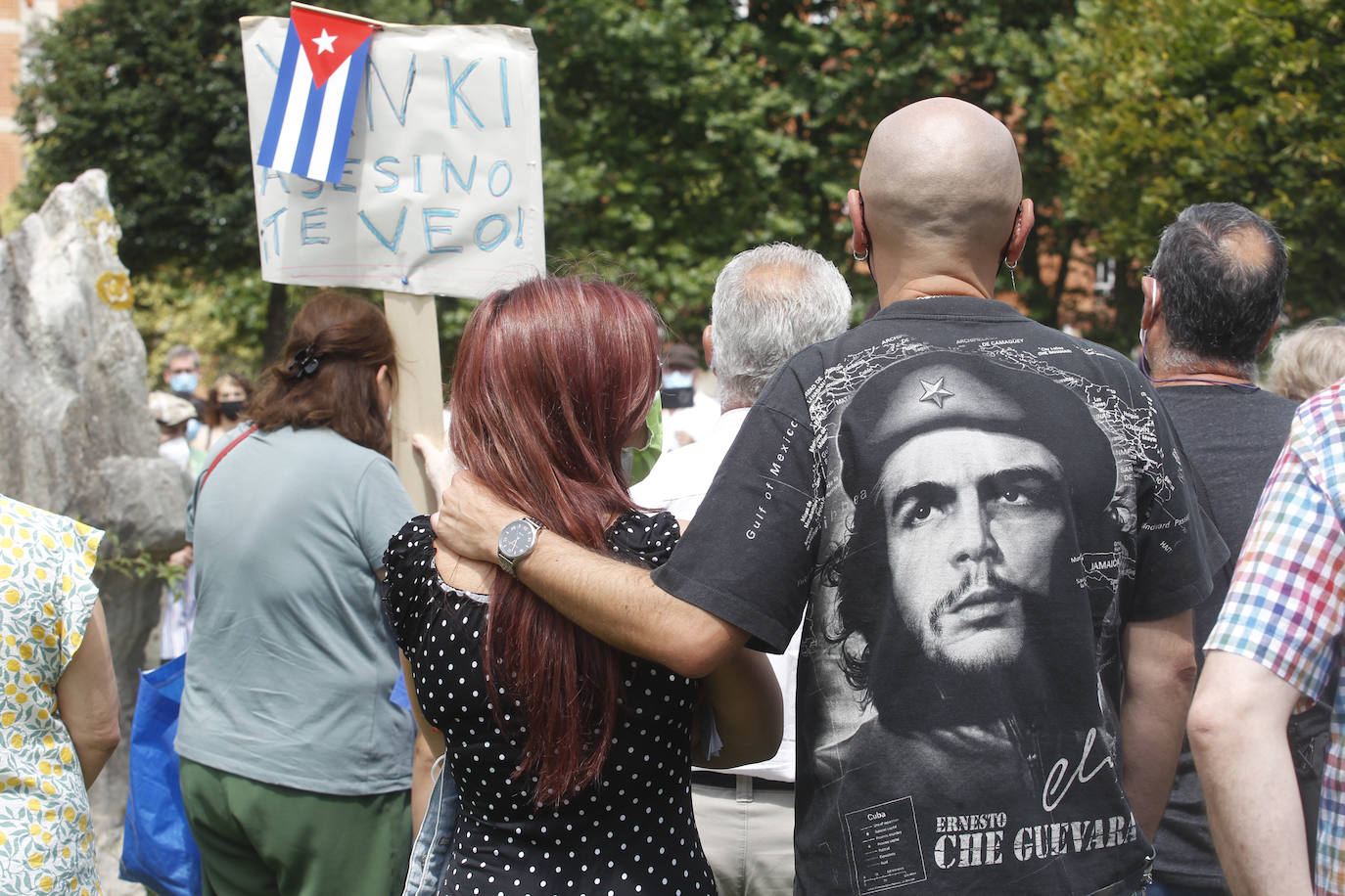 La actual crisis destada en Cuba ha llevado a colectivos de Gijón a manifestarse