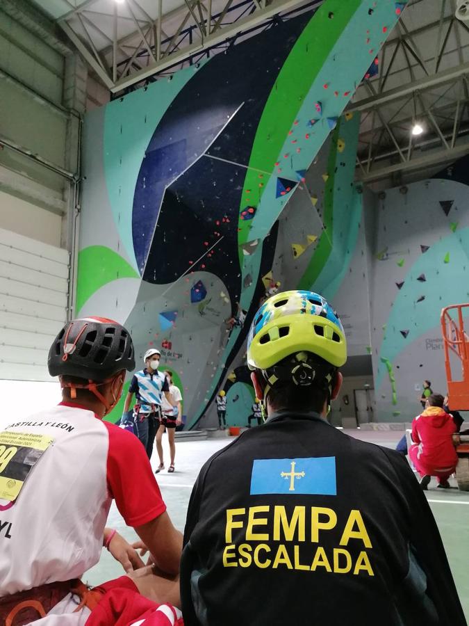 Fotos: Así vivieron los jóvenes escaladores asturianos su primera cita nacional