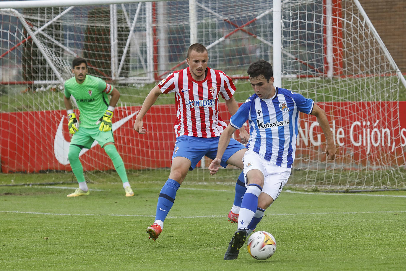 Un momento del partido disputado