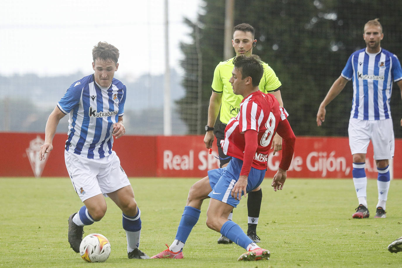 Un momento del partido disputado