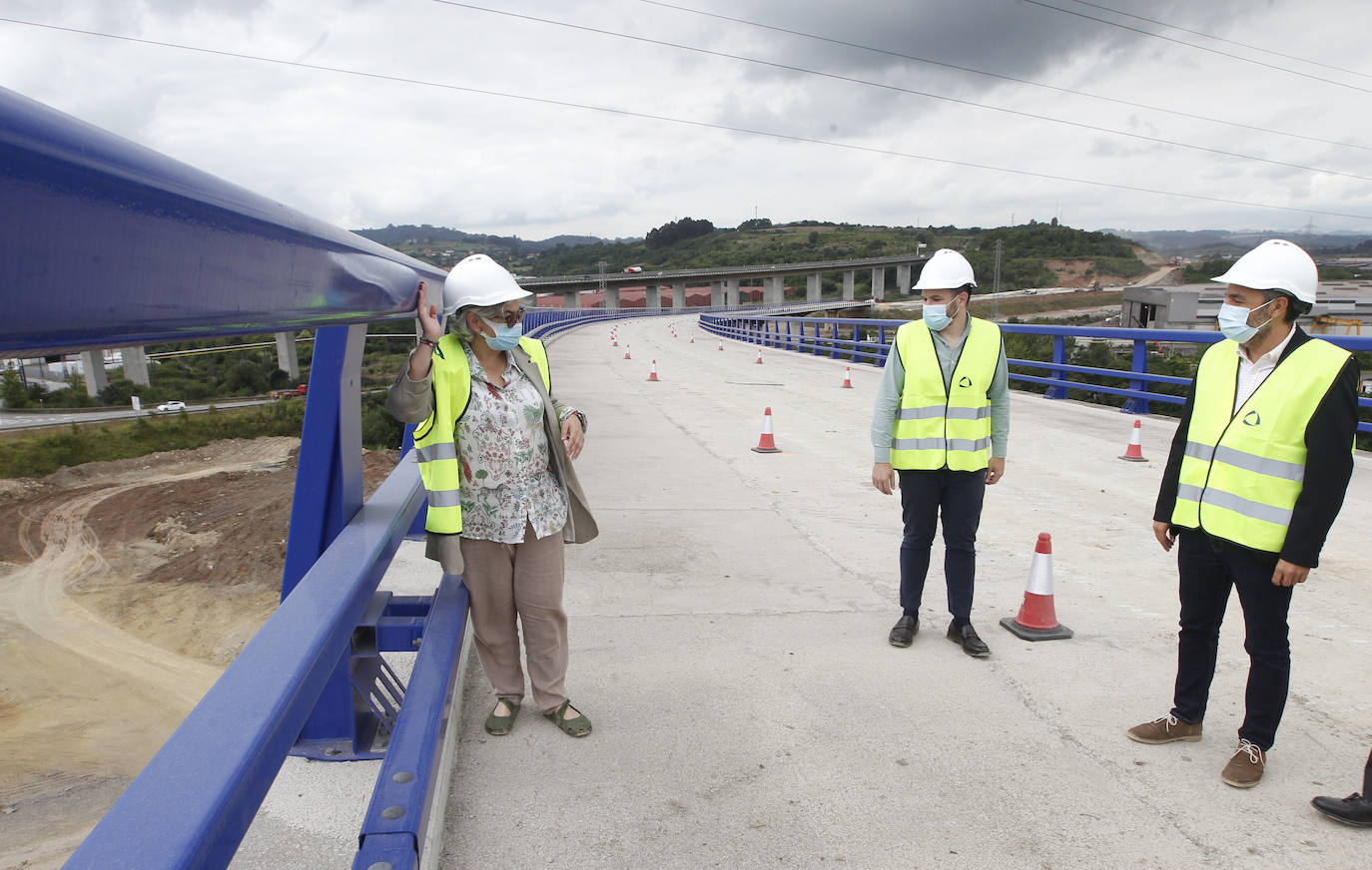 Las obras del vial de acceso a Zalia.