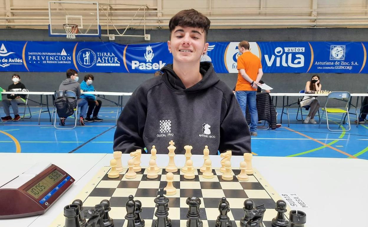 Adán Álvarez, actual campeón de Asturias sub 18.