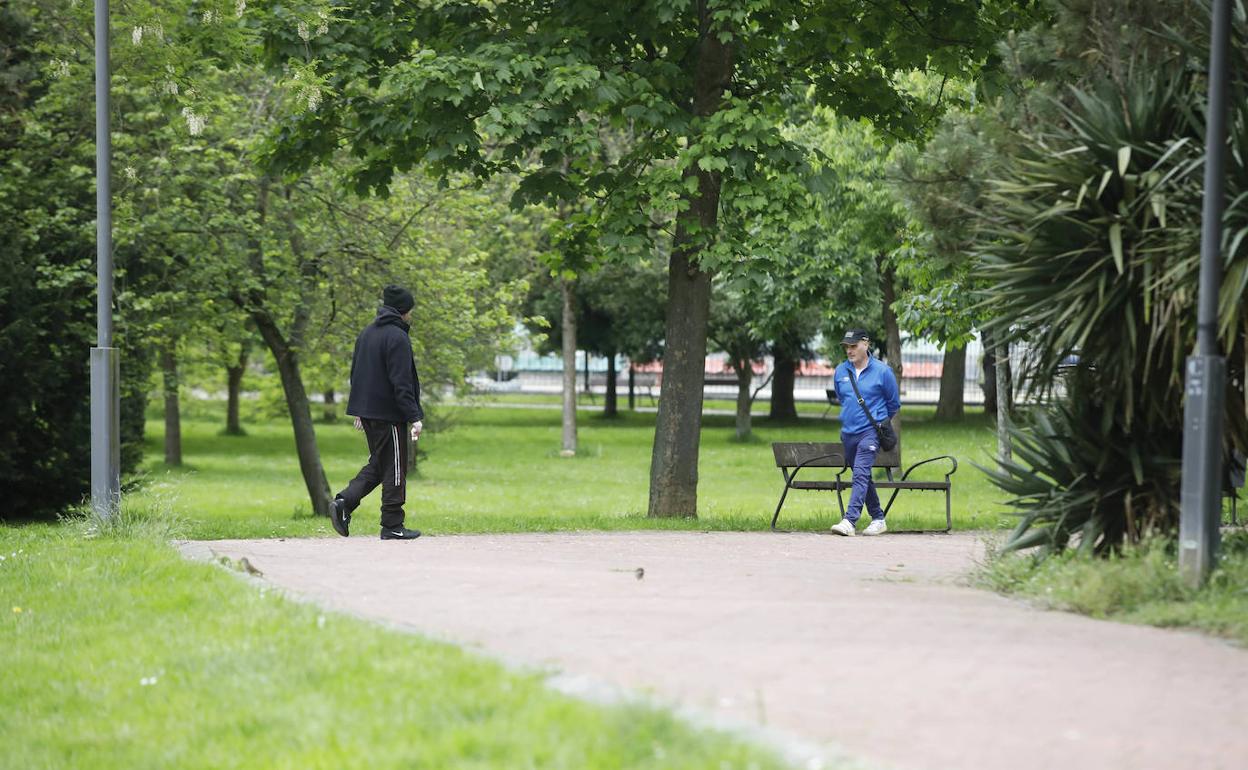 El Parque Nuevo de La Felguera, en una imagen de archivo. 