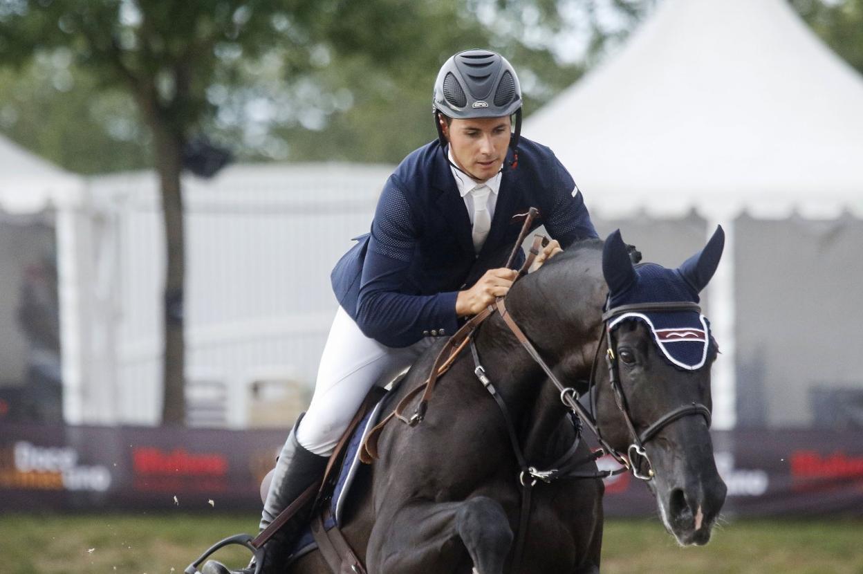 Kevin González de Zarate, durante la disputa del Gran Premio que ganó en la jornada de ayer. 