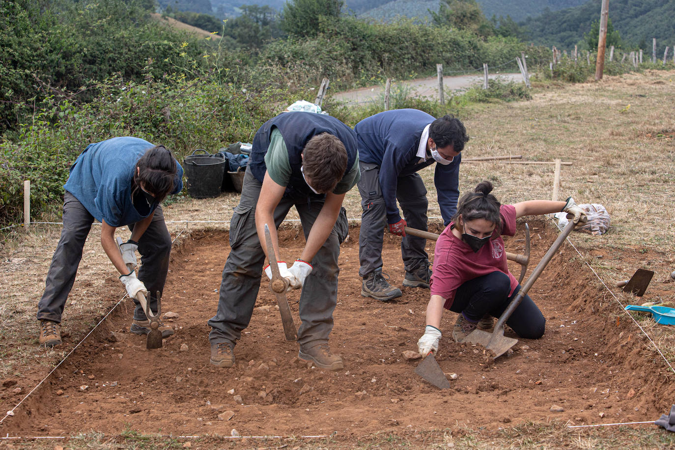 La excavación de la villa romana de La Estaca desvela restos de trabajos de fundición de hierro