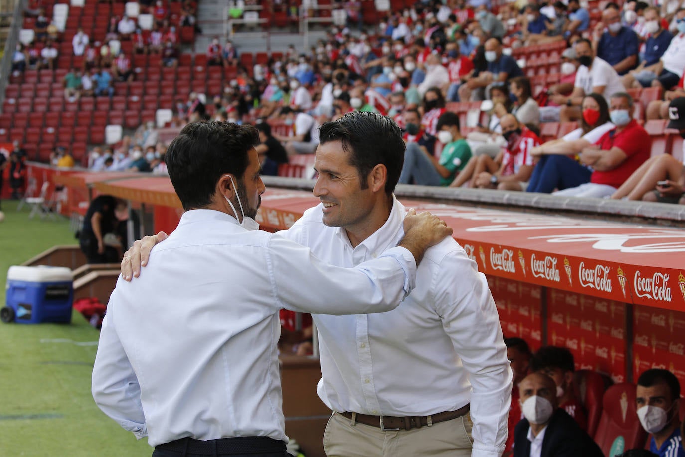 Un momento del encuentro jugado en El Molinón